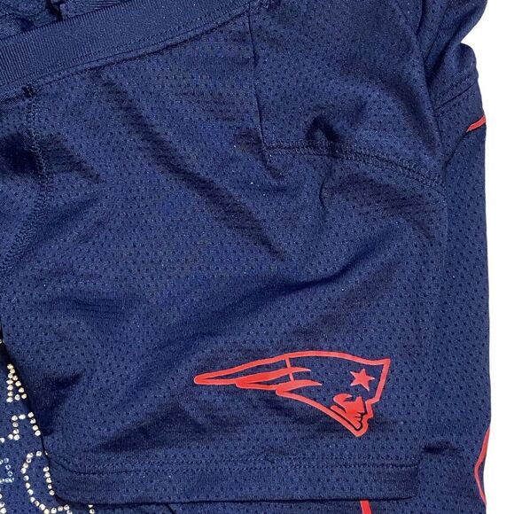 PINK Victoria’s Secret NFL New England Patriots Bling Mesh 2-Sided Jersey Sz XS - Picture 6 of 10